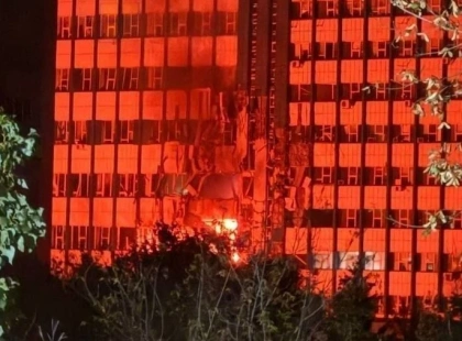 В окупованому Луганську дрони атакували будівлю оператора зв’язку